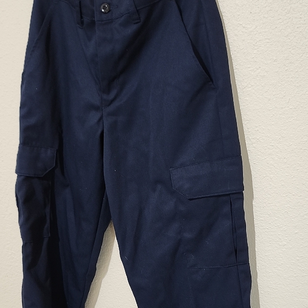 Blue Cargo Pants with Full-Length Fit - Picture 3 of 8